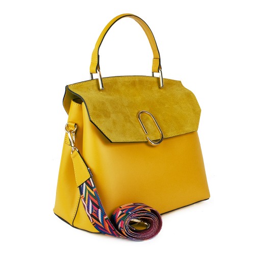 Geanta piele galbena GF1134