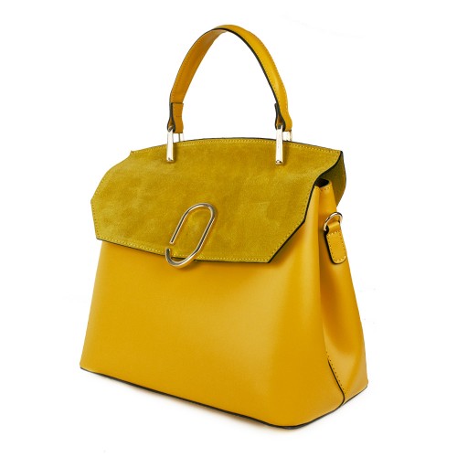 Geanta piele galbena GF1134