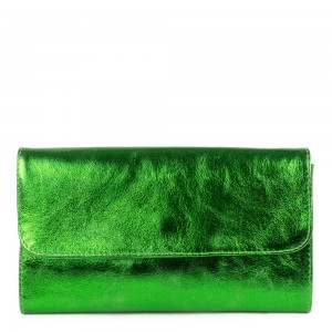  Plic piele verde sidefat GF1162