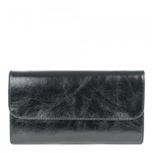Plic piele negru sidefat GF1163