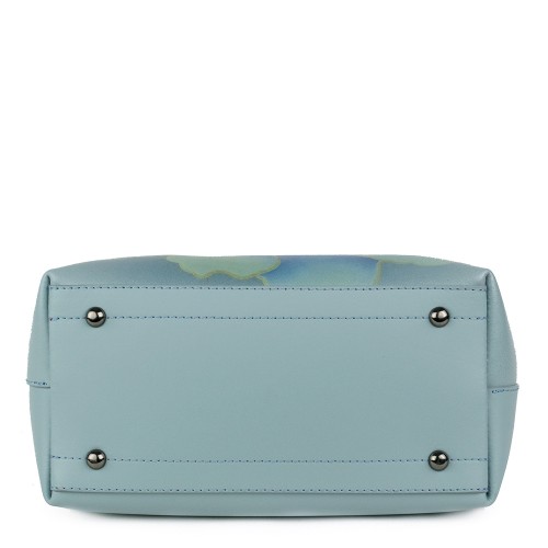 Geanta dama piele bleu imprimeu GF1165