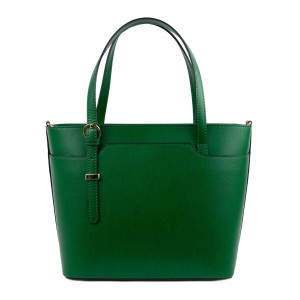 Geanta piele verde inchis GF1189