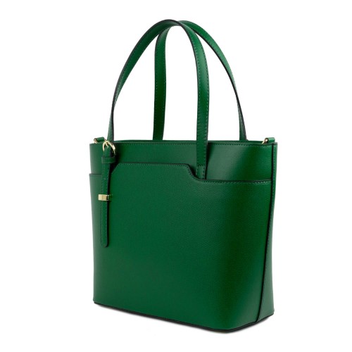 Geanta piele verde inchis GF1189