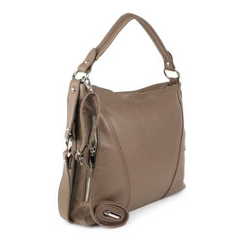 Geanta piele taupe GF1194