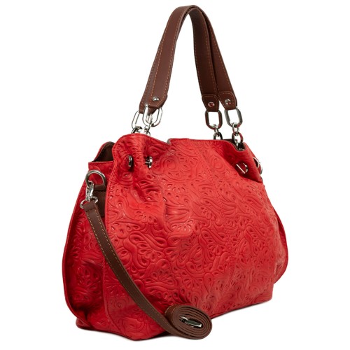 Geanta piele rosie GF1195