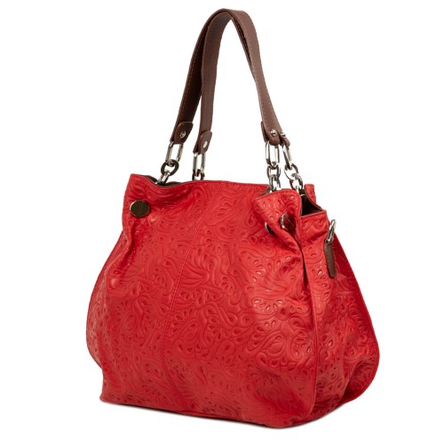 Geanta piele rosie GF1195