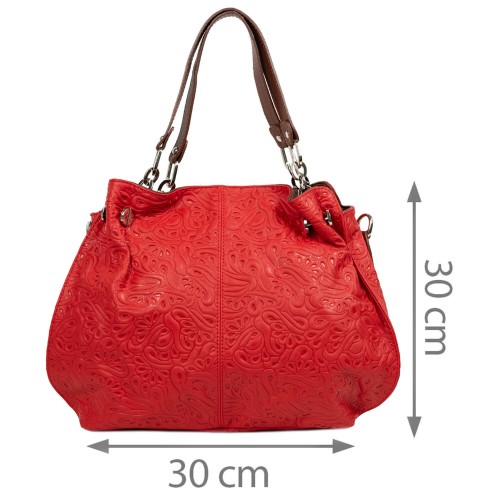 Geanta piele rosie GF1195