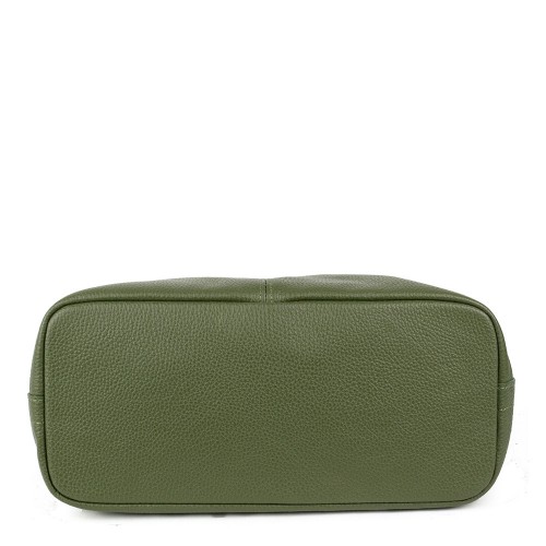 Geanta piele verde kaki GF1203