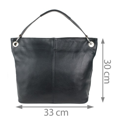 Geanta piele neagra GF1204