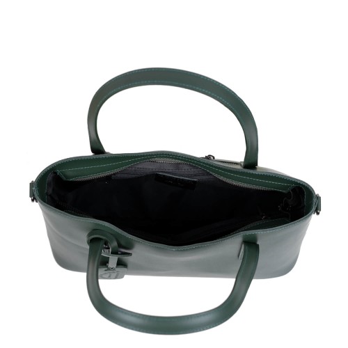 Geanta piele verde kaki GF1219