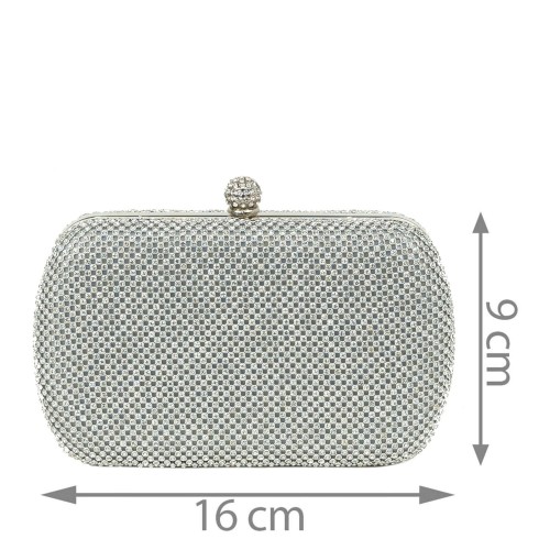 Plic argintiu cu strasuri GF1220