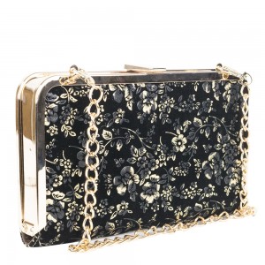 Plic catifea cu flori gold GF1237