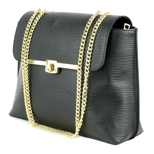 Geanta piele neagra GF1260