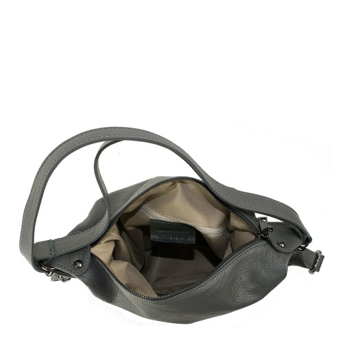 Geanta piele gri inchis tip rucsac GF1268