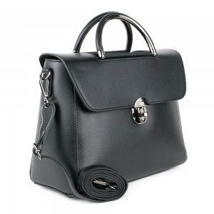 Geanta piele neagra GF1279