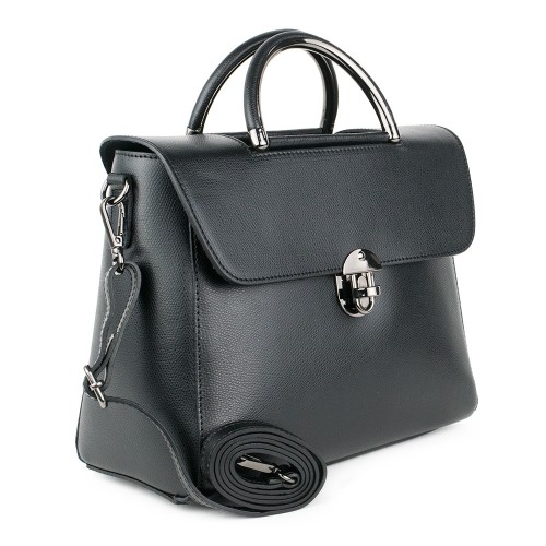 Geanta piele neagra GF1279