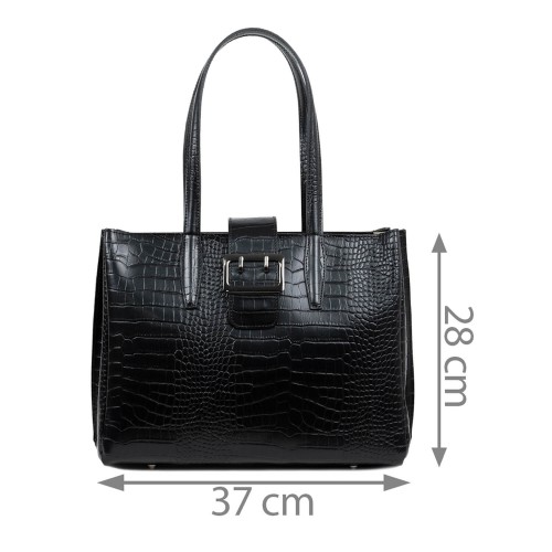 Geanta dama piele neagra GF1282