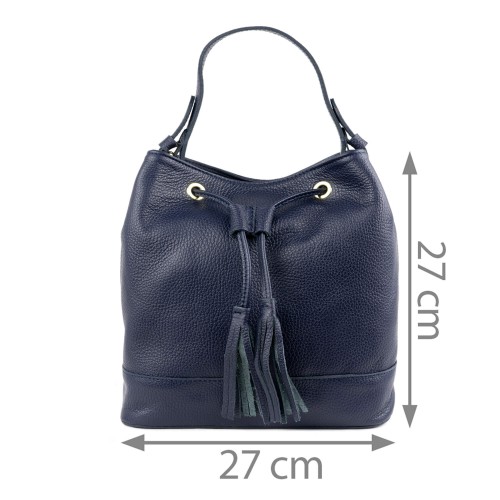 Geanta piele bleumarin GF1291