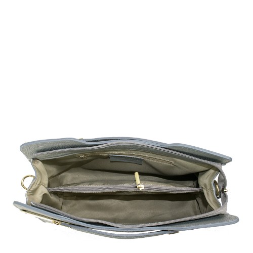 Geanta piele gri deschis GF1293