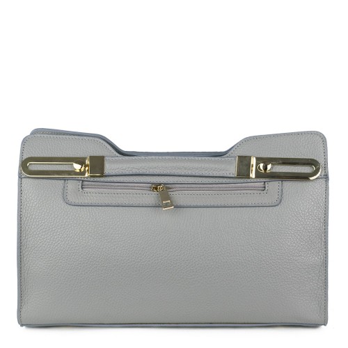 Geanta piele gri deschis GF1293