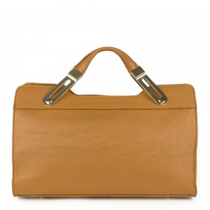 Geanta piele maro camel GF1294