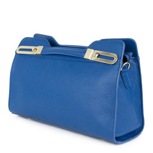 Geanta piele albastra GF1297