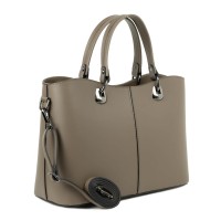 Geanta piele naturala taupe GF1308