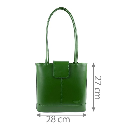 Geanta piele verde GF1325