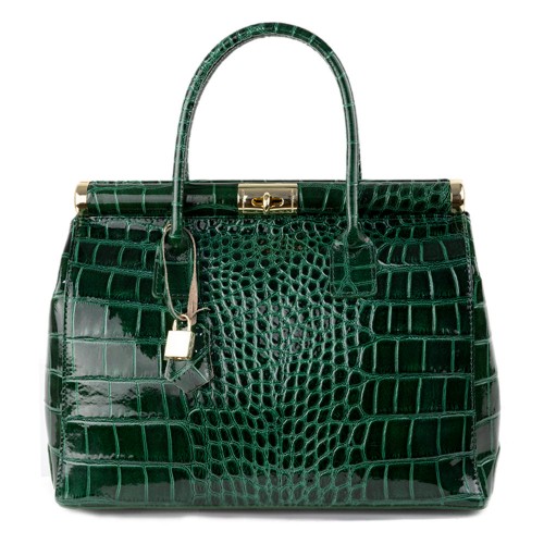 geanta-piele-verde-lacuita-
