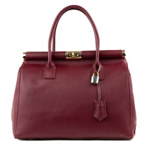 Geanta piele bordeaux GF1341