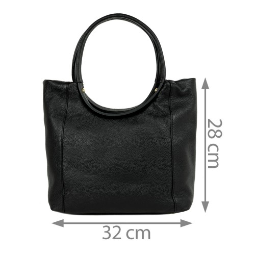 Geanta dama piele neagra GF1357