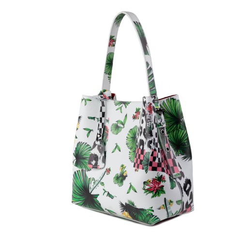 Geanta piele multicolor GF1395