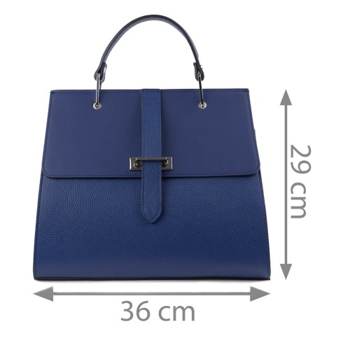 Geanta dama piele naturala bleumarin GF1415