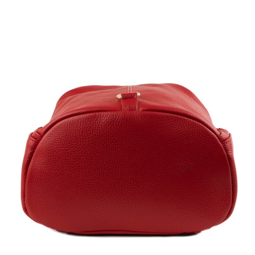 Rucsac piele naturala rosu GF1417