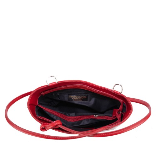 Geanta piele rosu inchis GF1418