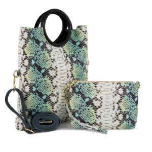 Gentuta tip plic multicolor piele sarpe GF1440