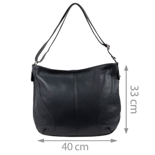 Geanta piele neagra GF1464