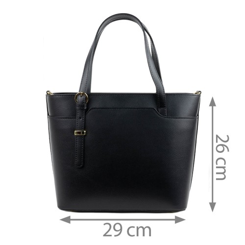 Geanta dama piele neagra GF1469
