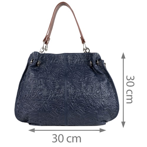 Geanta piele bleumarin GF1491