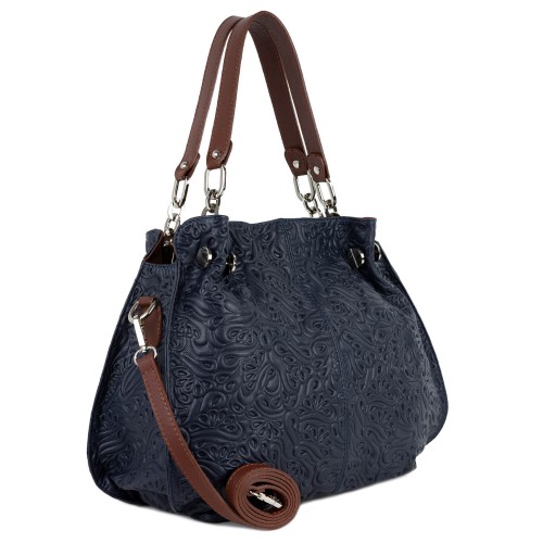 Geanta piele bleumarin GF1491