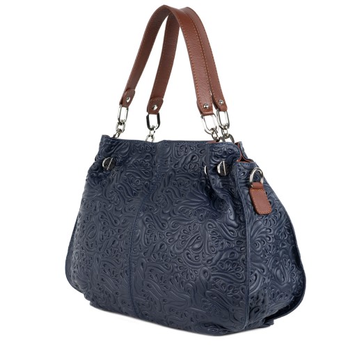 Geanta piele bleumarin GF1491