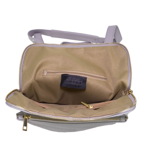 Rucsac piele gri deschis GF1534