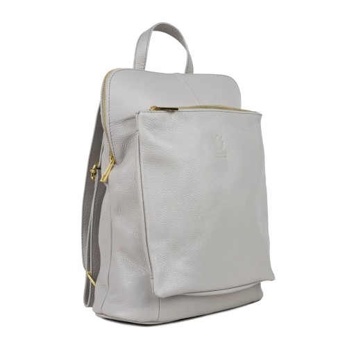 Rucsac piele gri deschis GF1534