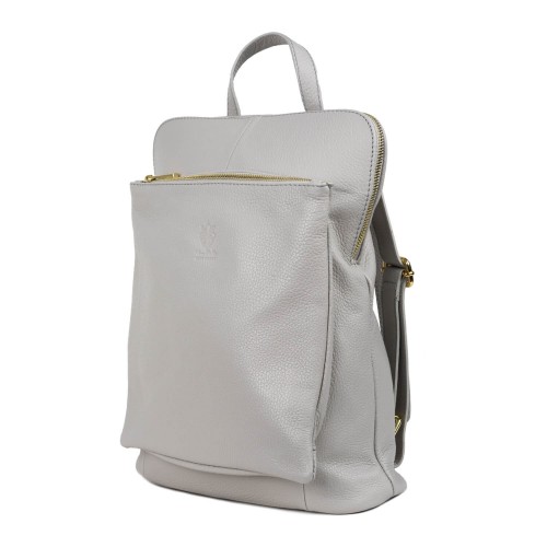 Rucsac piele gri deschis GF1534