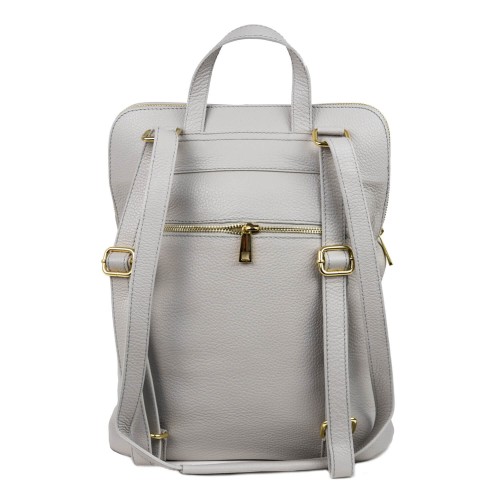 Rucsac piele gri deschis GF1534