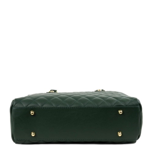 Geanta piele verde GF1538