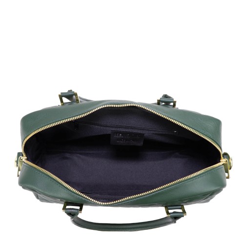 Geanta piele verde GF1538
