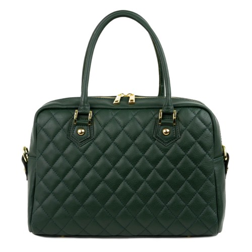 Geanta piele verde GF1538
