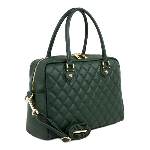 Geanta piele verde GF1538