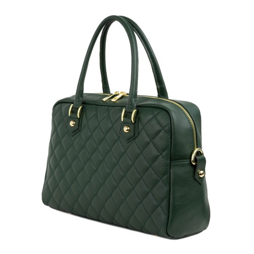 Geanta piele verde GF1538